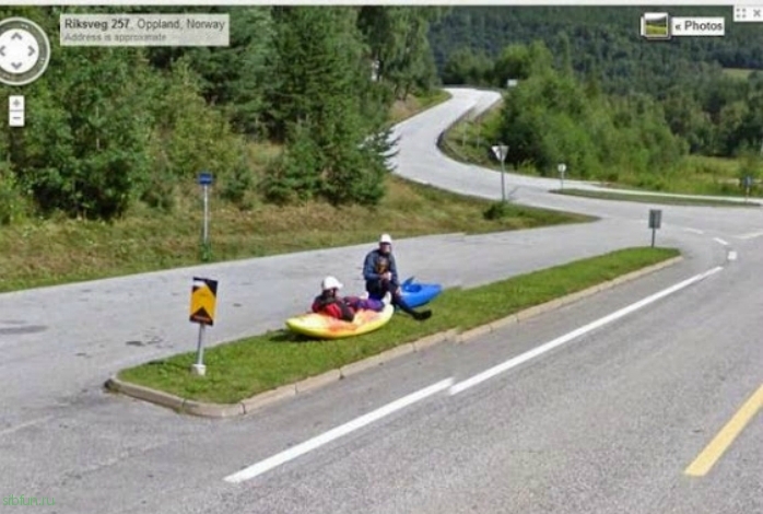 Забавные фотографии с Google Street