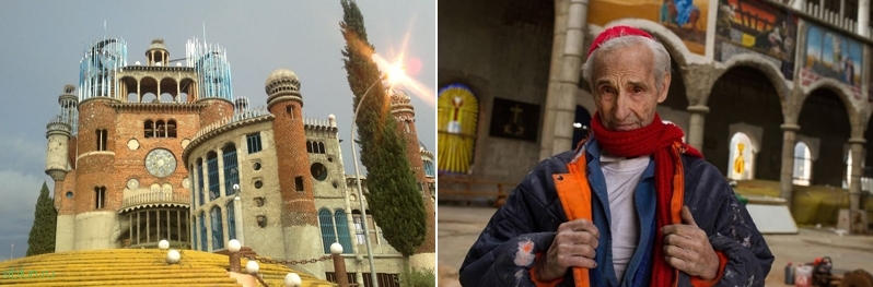 88-летний пенсионер уже более 50 лет строит храм своими руками