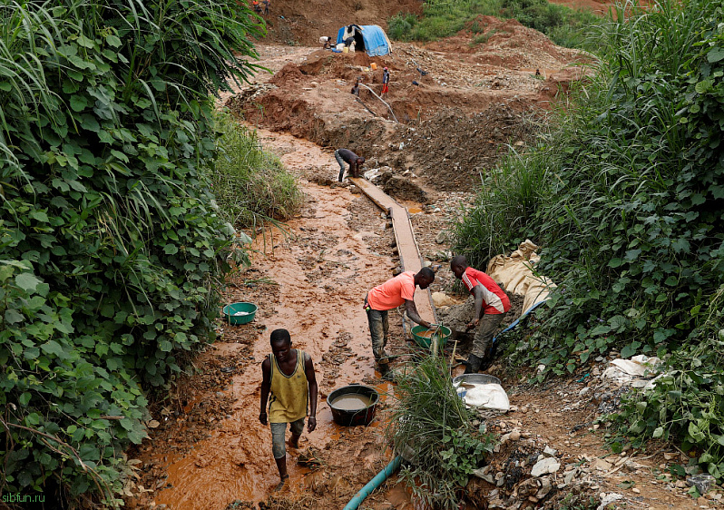 Незаконная добыча золота в Конго