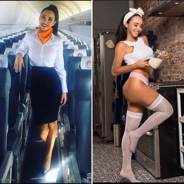 Новые фотографии стюардесс на работе и в социальных сетях 