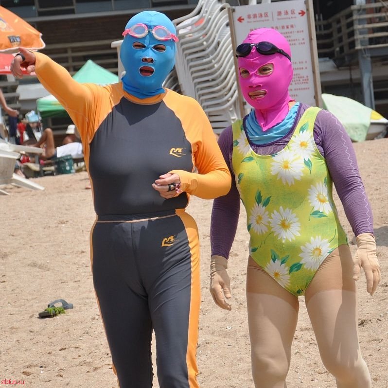 «Face-kini» захватывают пляжи курортов  Китая