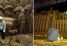 Песчаные скульптуры в японской пустыне Тоттори