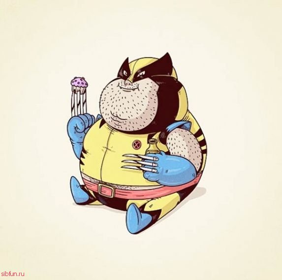Что если бы супергерои стали толстяками