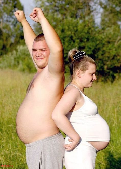 30 очень странных фотографий беременных