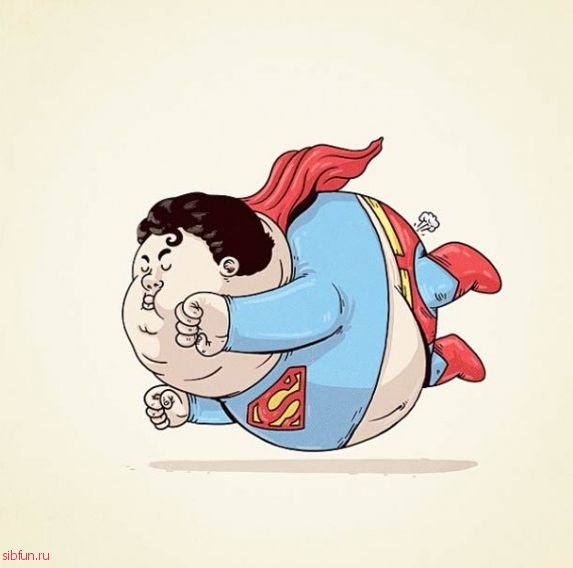 Что если бы супергерои стали толстяками