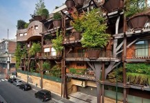 Уникальный урбанистический дом с деревьями в Италии