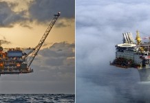 Уникальная морская платформа Draugen в Норвегии