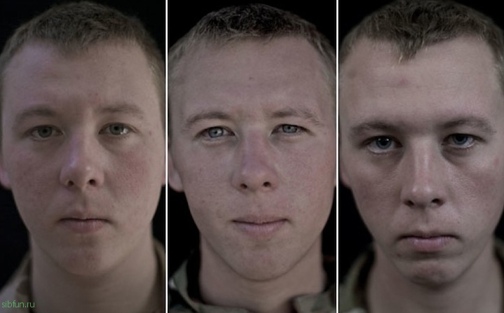 14 солдат сделали фото до, во время и после войны. Все написано на лице! 