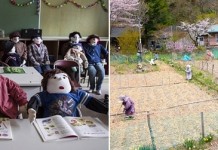 Деревня кукол в Японии