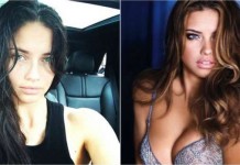 Снимки моделей Victoria’s Secret с макияжем и без него