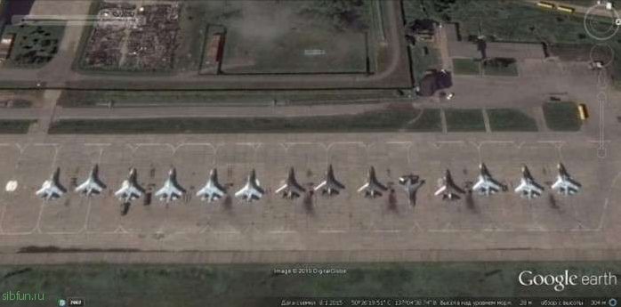 Обороноспособность российских вооруженных сил на снимках Google Earth