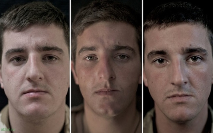 14 солдат сделали фото до, во время и после войны. Все написано на лице! 