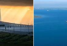 Необычный Эресуннский мост (фото и видео)