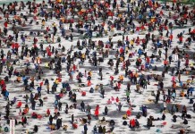 Фестиваль зимней рыбалки в Южной Корее