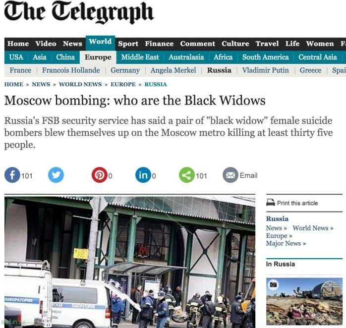 Давайте сравним, что писали зарубежные СМИ о терактах в Европе и России