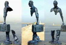 Необычные скульптуры путешественников Бруно Каталано