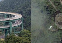 Винтовой мост Кавадзу-Нанадару в Японии