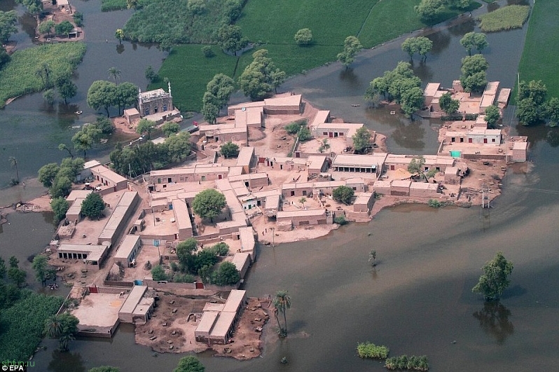 Наводнения в Индии и Пакистане (44 фото)