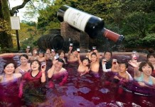 Винные спа в отеле Yunessun Spa Resort