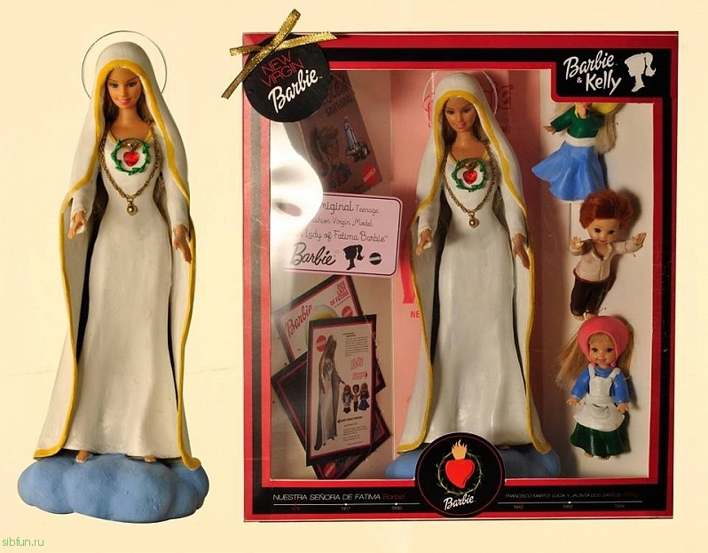 Барби – религия пластики. Аргентинские художники нарядили кукол в костюмы святых