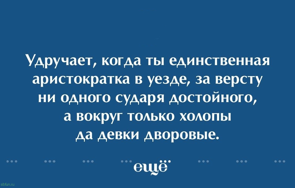 12 жизненных картинок для бояр и прочей знати