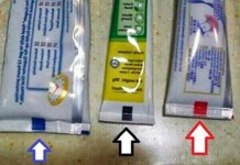 Какого цвета квадратик на тюбике вашей зубной пасты?