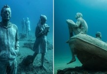 Первый подводный музей скульптур в Европе