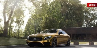 Золотой Mercedes-Benz S500 Coupe от Impressive Wrap