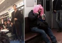 Чудаки в метро