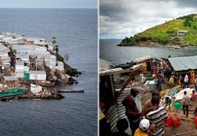 Рыбная «коммуна» на острове в озере Виктория