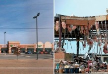 Уникальные фото до и после разрушительного торнадо в городе Мур