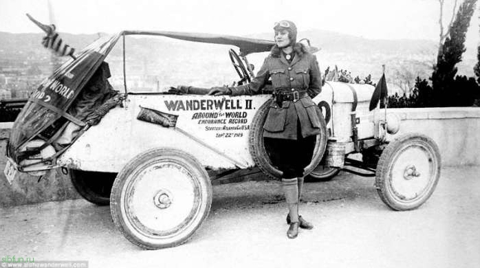 Женщина-водитель, объехавшая 80 стран в 1920-х годах