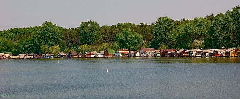 Необычная плавучая деревня в Венгрии
