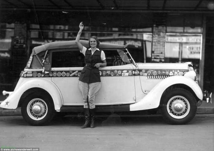 Женщина-водитель, объехавшая 80 стран в 1920-х годах