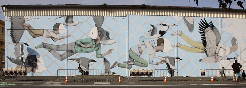 Удивительный стрит-арт от парижского художника Жульена Малланда