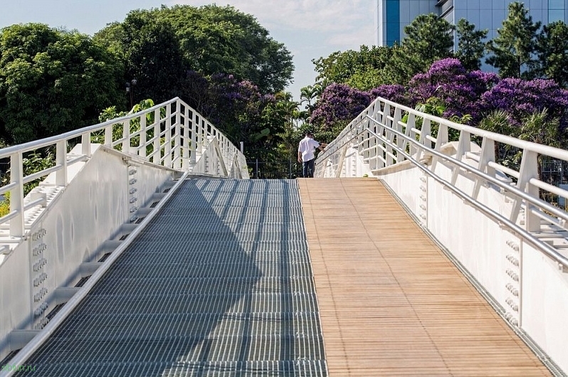 Необычный мост Фридриха Байера в Сан-Паулу