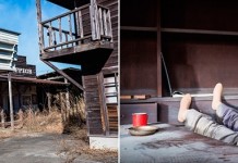 Заброшенный парк развлечений в стиле сериала «Мир Дикого Запада»