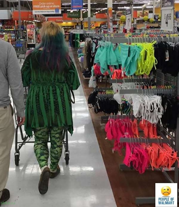 Экстравагантные покупатели супермаркетов Walmart
