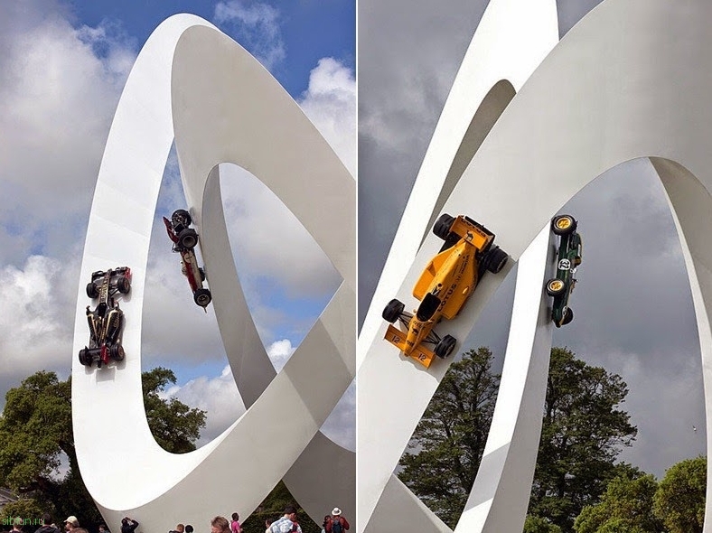 Удивительные скульптуры на фестивале скорости в Гудвуде