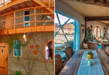 Семья из Норвегии живёт в доме из глины под стеклянным куполом