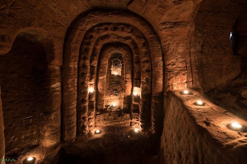 Секретная пещера тамплиеров в графстве Шропшир в Англии