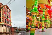 Красочные особняки в Боливийском городке Эль-Альто