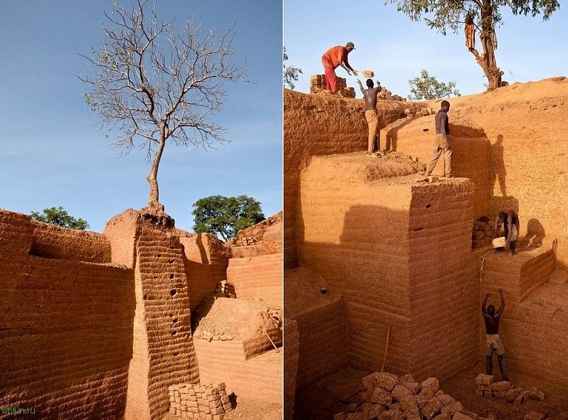 Караба – древний кирпичный карьер в Буркина-Фасо