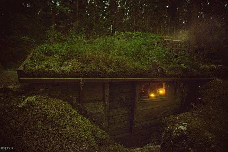 Backstuga – необычная землянка в Швеции для любителей эко-туризма