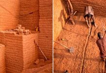 Караба – древний кирпичный карьер в Буркина-Фасо