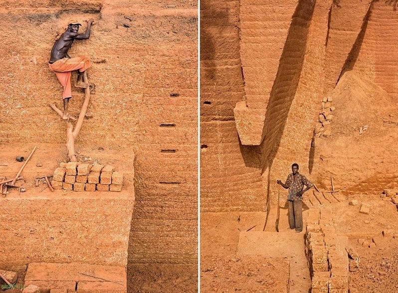 Караба – древний кирпичный карьер в Буркина-Фасо