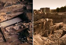 Незаконченный обелиск из розового гранита в Египте