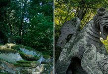 Жуткие гротескные скульптуры «священного сада» в Италии