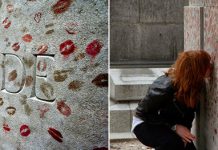 Необычная традиция у могилы Оскара Уайльда