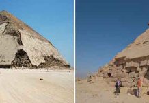 Малоизвестная «ломаная» египетская пирамида в Дахшуре